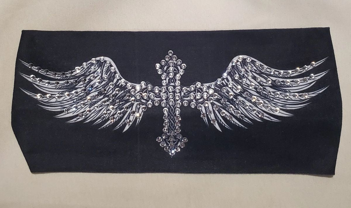 Cross and Angel Wings Headband