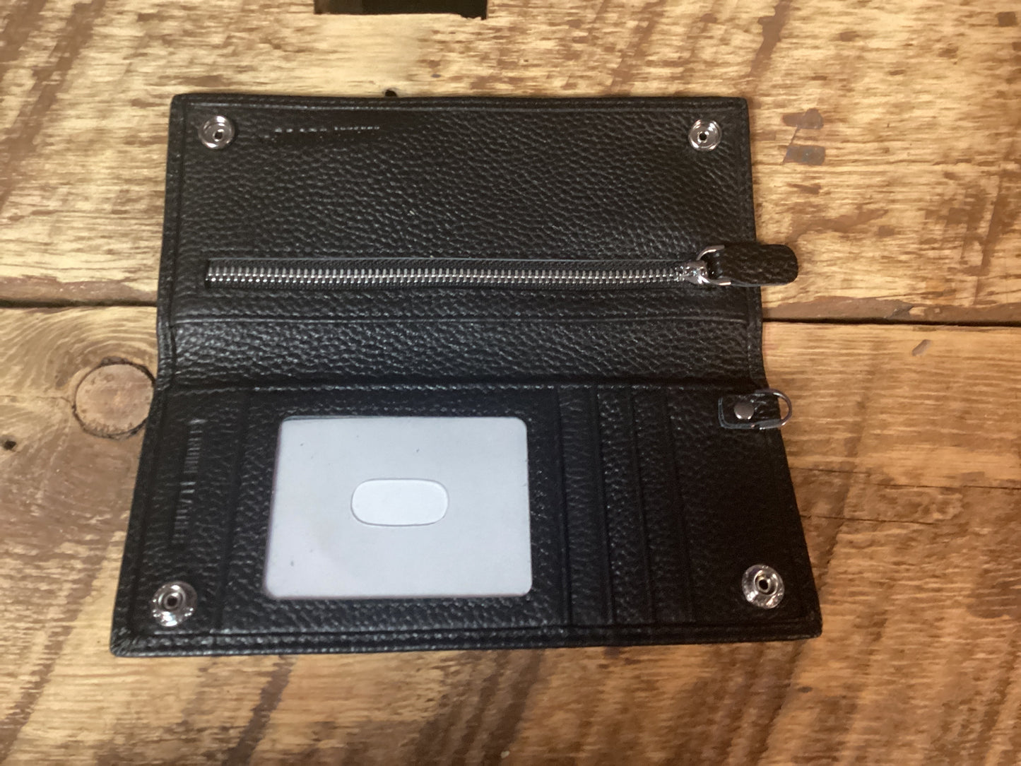 Black leather wallet ( no chain)
