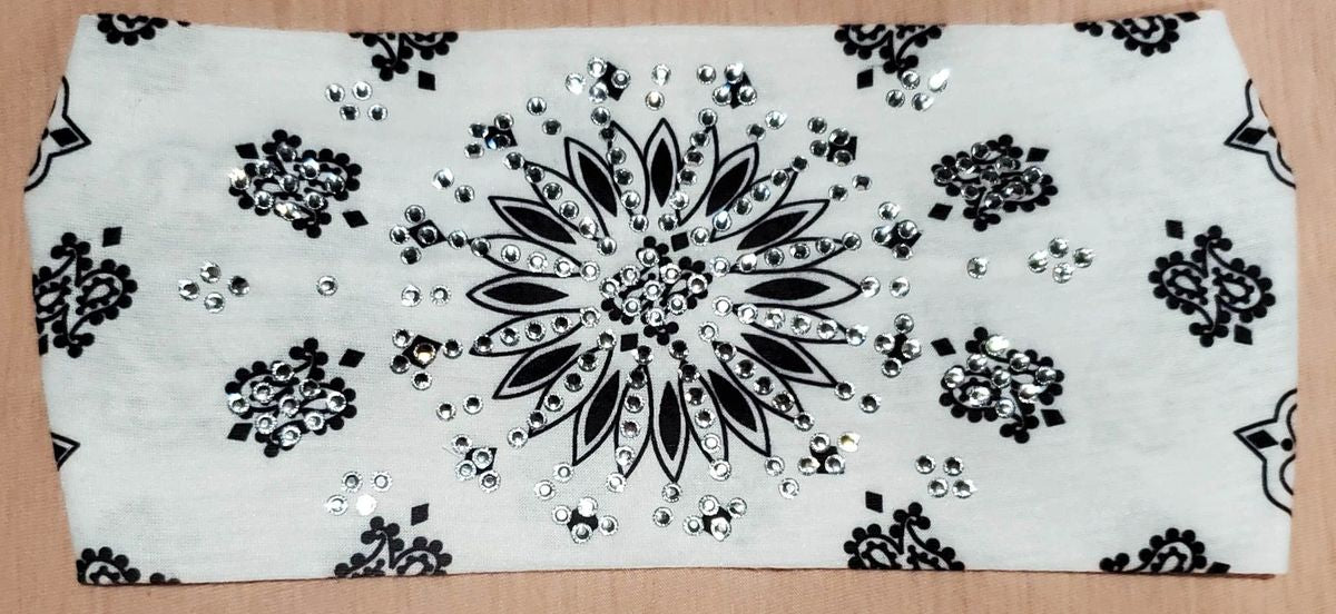 075 Starburst White Headband