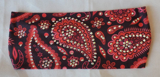 085 Red Paisley