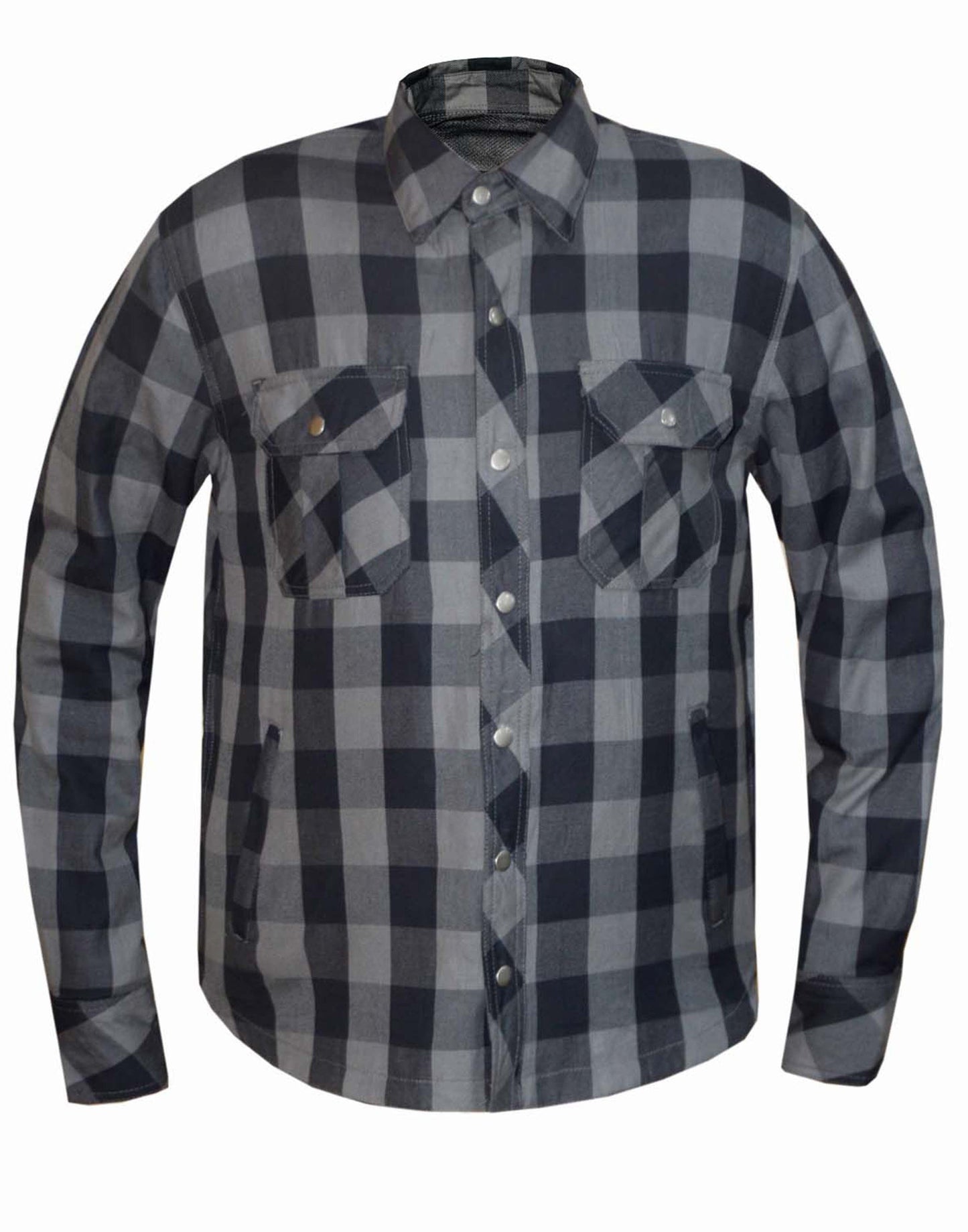 Men’s Black and Gray Riding Flannel