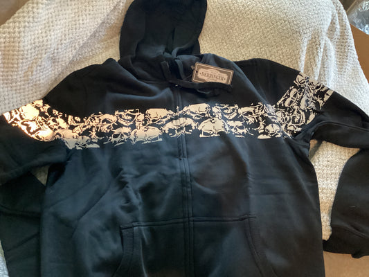 Men’s Reflective Skull Hoodie