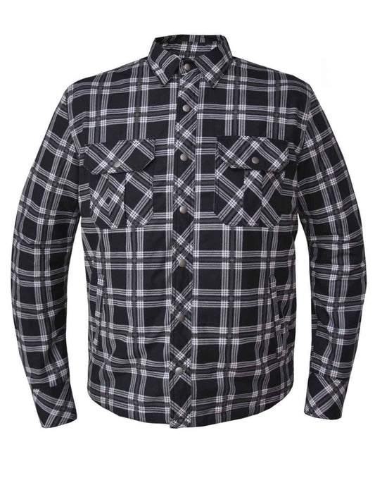 Men’s Black and White Riding Flannel