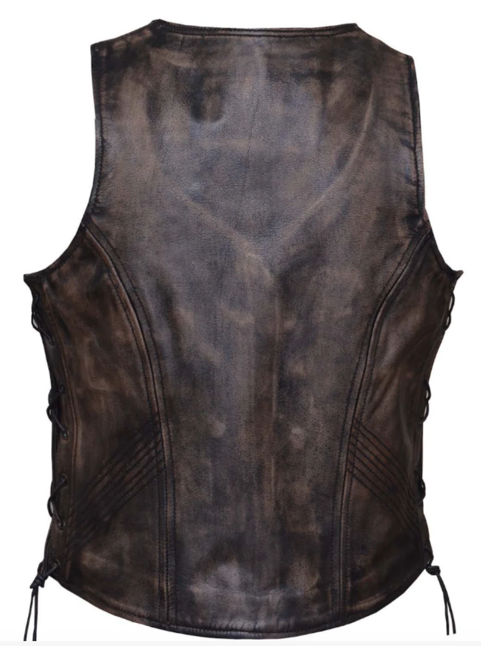 Ladies Brown Leather Vest