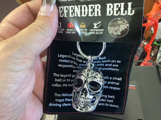 Tribal skull biker bell