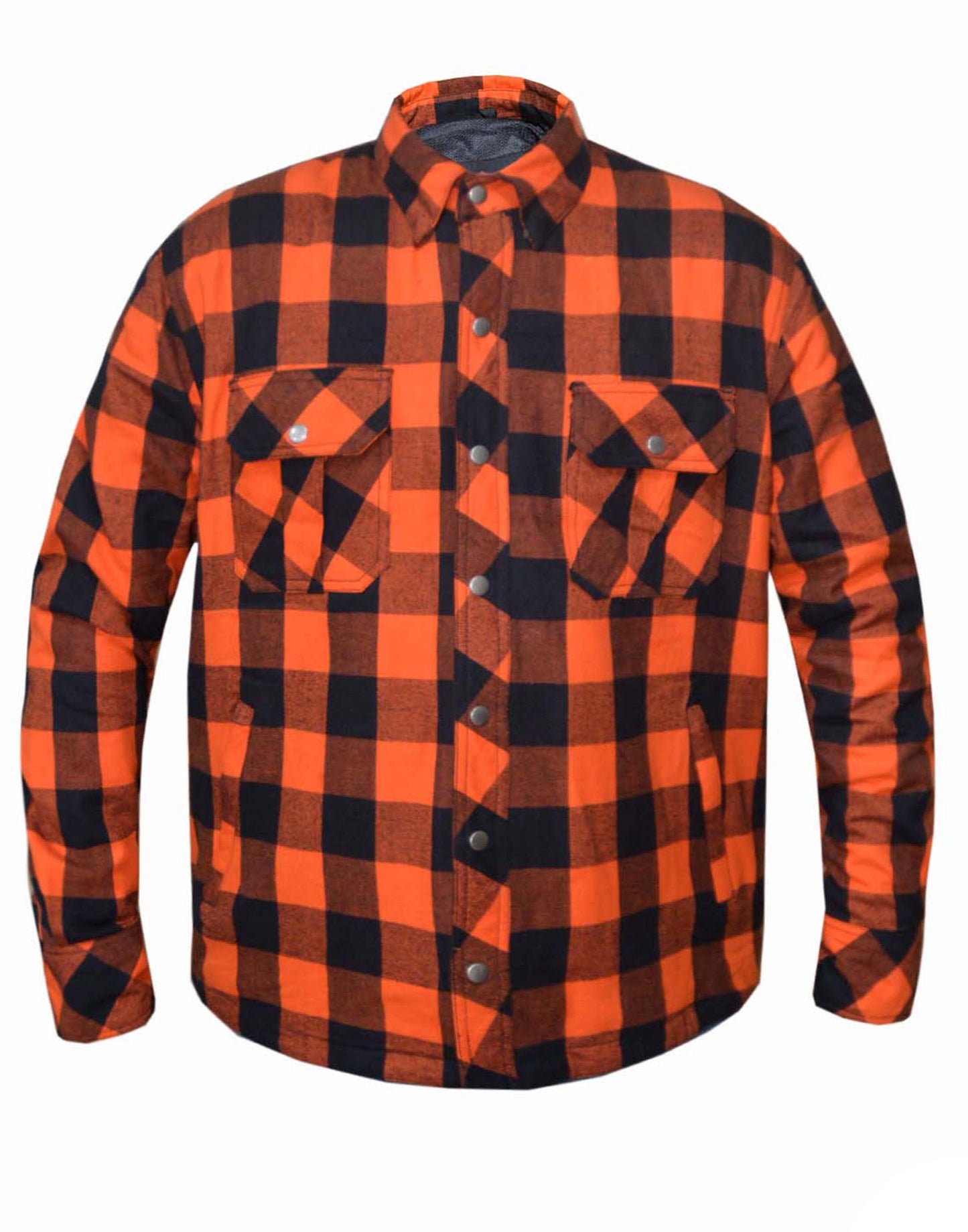 Men’s Orange and Black Riding Flannel